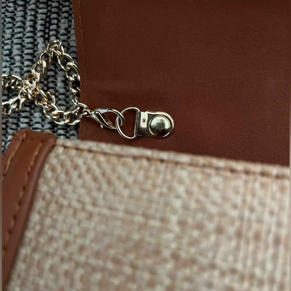 Tommy Bahama Tan and Natural Woven Crossbody Bag - Picture 6 of 6